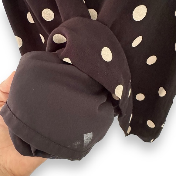 Kate Spade Black & White Dizzy Polka Dot Shift Mini Dress Size 0 - Picture 7 of 13